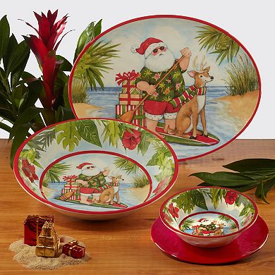 Certified International 12-Piece Santa's Wish Dinnerware Set