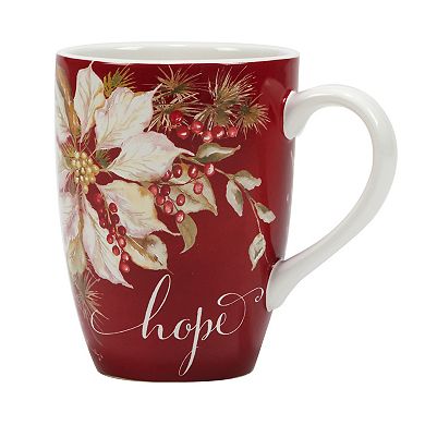 Certified International Set of 4 Winter's Joy Mugs