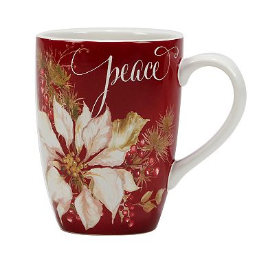 Certified International Set of 4 Winter's Joy Mugs