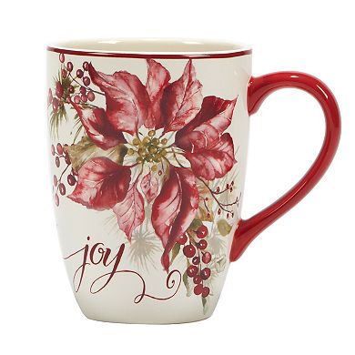 Certified International Set of 4 Winter's Joy Mugs