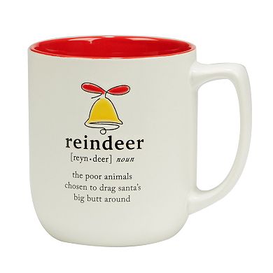 Certified International Christmas Fun Red Mugs 6-Piece