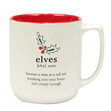 Certified International Christmas Fun Red Mugs 6-Piece