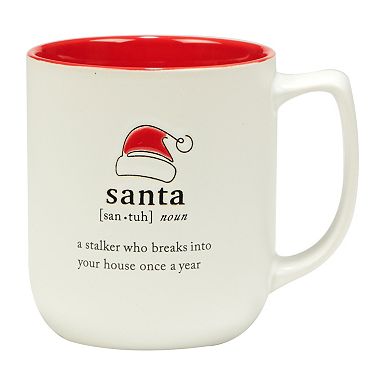 Certified International Christmas Fun Red Mugs 6-Piece