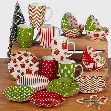 Certified International Set of 6 Winter Medley Mugs