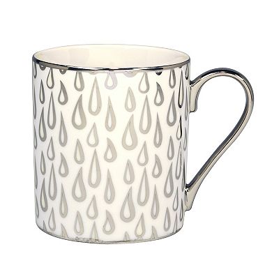 Certified International Set of 6 Mosaic Silver Plated Can Mugs