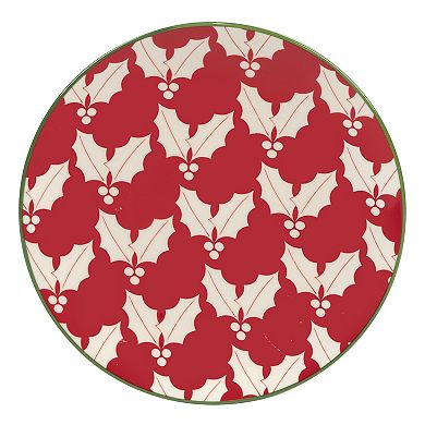 Certified International Set of 6 Winter Medley Canape Plates