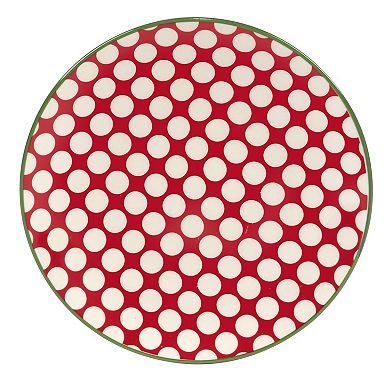 Certified International Set of 6 Winter Medley Canape Plates