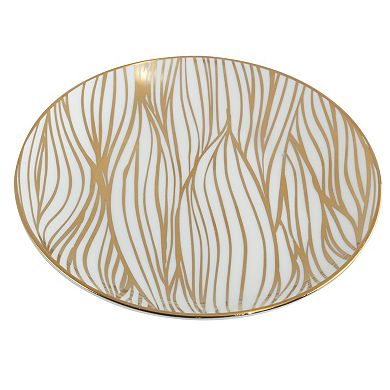 Certified International Matrix Gold Plated 6-pc. Canape Plate Set