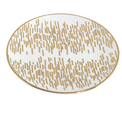 Certified International Matrix Gold Plated 6-pc. Canape Plate Set
