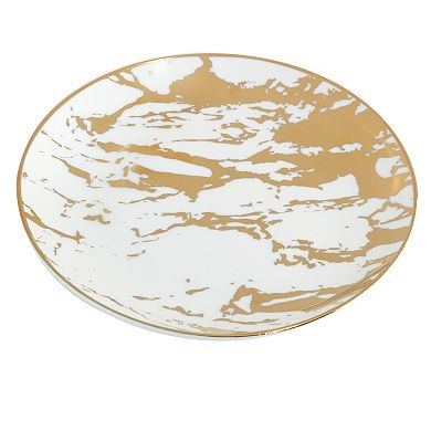 Certified International Matrix Gold Plated 6-pc. Canape Plate Set