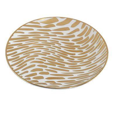 Certified International Matrix Gold Plated 6-pc. Canape Plate Set