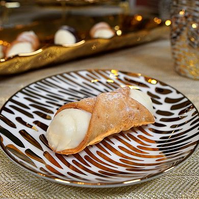 Certified International Matrix Gold Plated 6-pc. Canape Plate Set