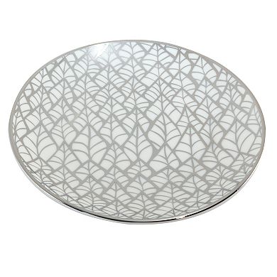 Certified International Set of 6 Mosaic Silver Plated Canape Plates