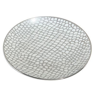 Certified International Set of 6 Mosaic Silver Plated Canape Plates