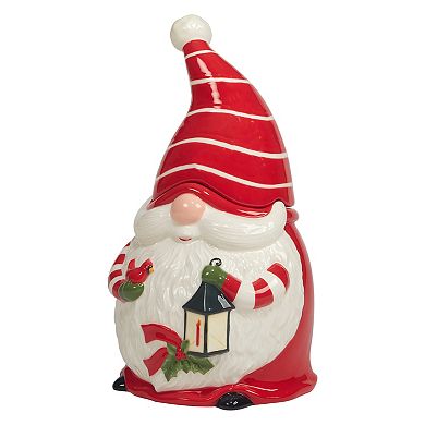 Certified International Christmas Gnomes 3D Cookie Jar