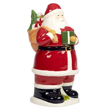 Certified International Joy of Christmas Santa Cookie Jar