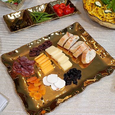 Certified International Gold Coast Rectangle Platter