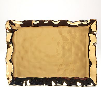 Certified International Gold Coast Rectangle Platter