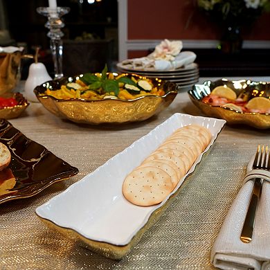 Certified International Gold Coast Cracker Tray