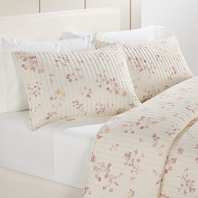 Simply Vera Vera Wang Sunwashed Botanical Printed Quilt Set