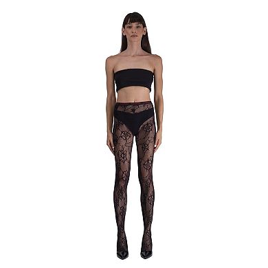 LECHERY® Floral Net Tights