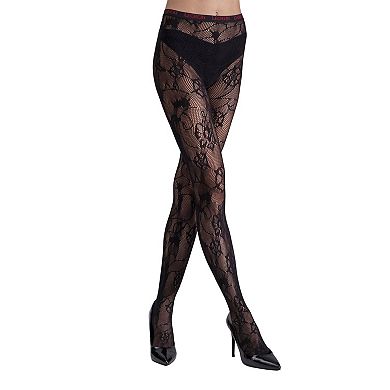 LECHERY® Floral Net Tights