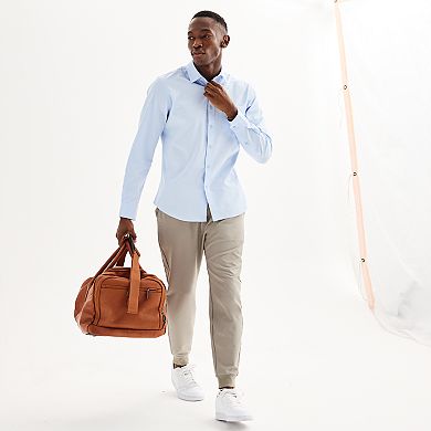 Men's FLX Slim Performance Untucked-Fit Button Down Long Sleeve Shirt