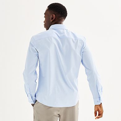 Men's FLX Slim Performance Untucked-Fit Button Down Shirt