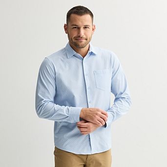 Men's FLX Tech Mesh Slim-Fit Long Sleeve Button-Down