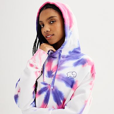 Juniors IVORY ELLA Purple Swirl Tie Dye Hoodie