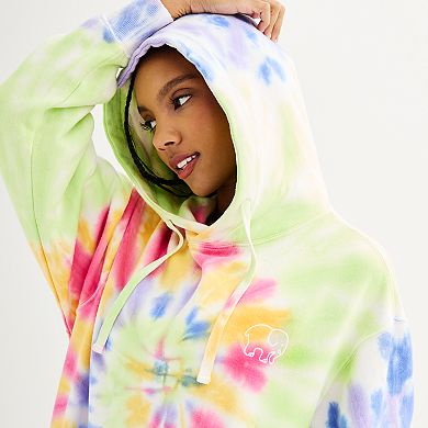 Juniors IVORY ELLA Tropical Brights Tie Dye Hoodie