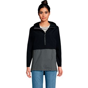 Women's Lands' End Squall Waterproof Anorak Pullover Jacket