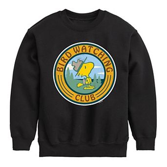 Boys 8-20 Peanuts Bird Watching Crew Fleece Sweatshirt