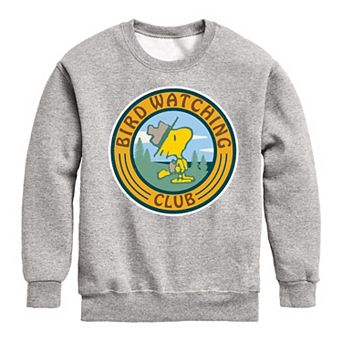 Boys 8-20 Peanuts Bird Watching Crew Fleece Sweatshirt