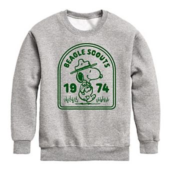Boys 8-20 Peanuts Beagle Scouts Badge Fleece Sweatshirt