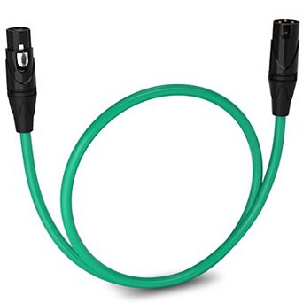 LyxPro XLR Cable, 1.5 Feet Male-to-Female, 3 Pin Mic Cable