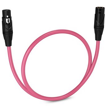 LyxPro XLR Cable, 1.5 Feet Male-to-Female, 3 Pin Mic Cable