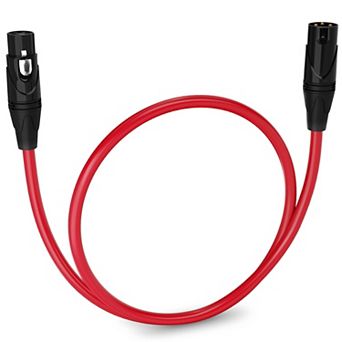 LyxPro XLR Cable, 1.5 Feet Male-to-Female, 3 Pin Mic Cable