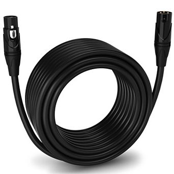 LyxPro XLR Cable, 75 Feet Male-to-Female, 3 Pin Mic Cable