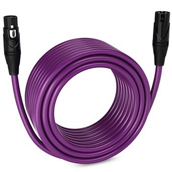 LyxPro XLR Cable, 75 Feet Male-to-Female, 3 Pin Mic Cable