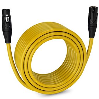 LyxPro XLR Cable, 75 Feet Male-to-Female, 3 Pin Mic Cable