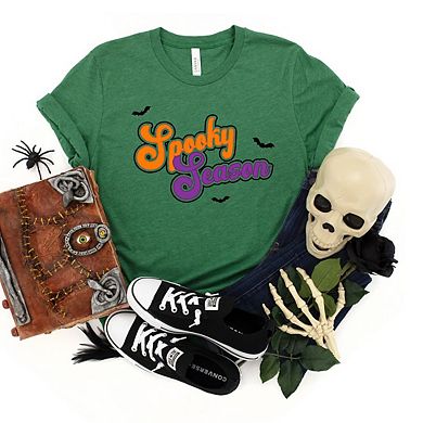 Spooky Season Cursive Short Sleeve Graphic Tee