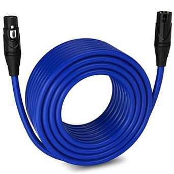 LyxPro XLR Cable, 150 Feet Male-to-Female, 3 Pin Mic Cable