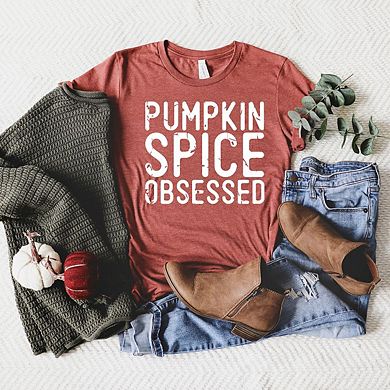 Pumpkin Spice Obsessed Short Sleeve Graphic Tee