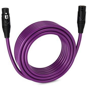 LyxPro XLR Cable, 50 Feet Male-to-Female, 3 Pin Mic Cable