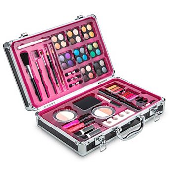 Vokai Makeup Kit Gift Set, Pink Case Makeup Set with Carrying Handle & Accessories