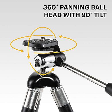Kodak PhotoGear 42” Camera Tripod, Compact Tripod for Camera with Remote
