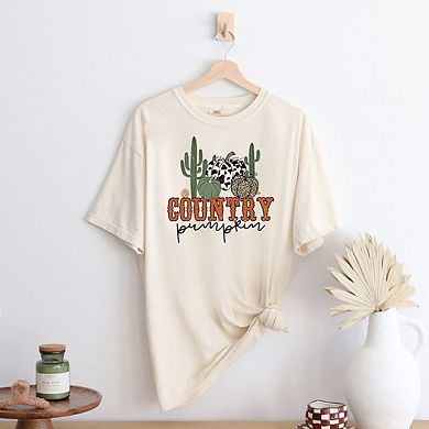 Country Pumpkin Cactus Garment Dyed Tees