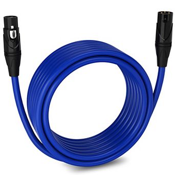 LyxPro XLR Cable, 25 Feet Male-to-Female, 3 Pin Mic Cable