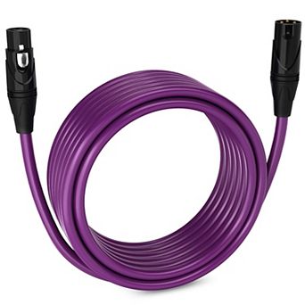 LyxPro XLR Cable, 25 Feet Male-to-Female, 3 Pin Mic Cable